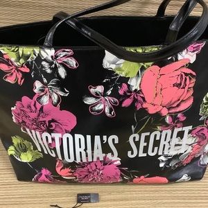 Victorias Secret Bombshell Wild Flower Tote Bag Zipper Closure